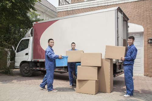 Removal team helping with a local move in Westminster