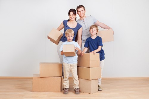 Professional movers planning a house move in central London