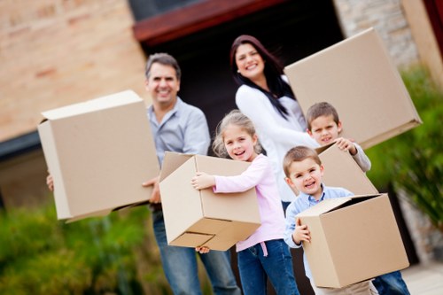 Removal team helping with a house move in Westminster