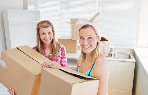 Loading furniture into a removal truck for a Westminster move