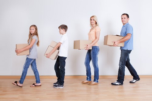 Professional movers handling office relocation in Westminster
